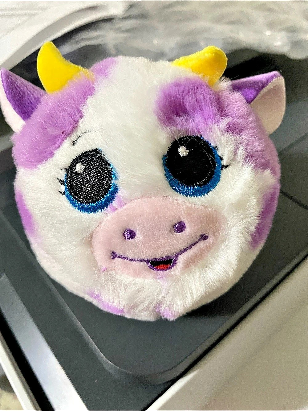 Ty Ethel the Purple Spotted Cow Plush Toy